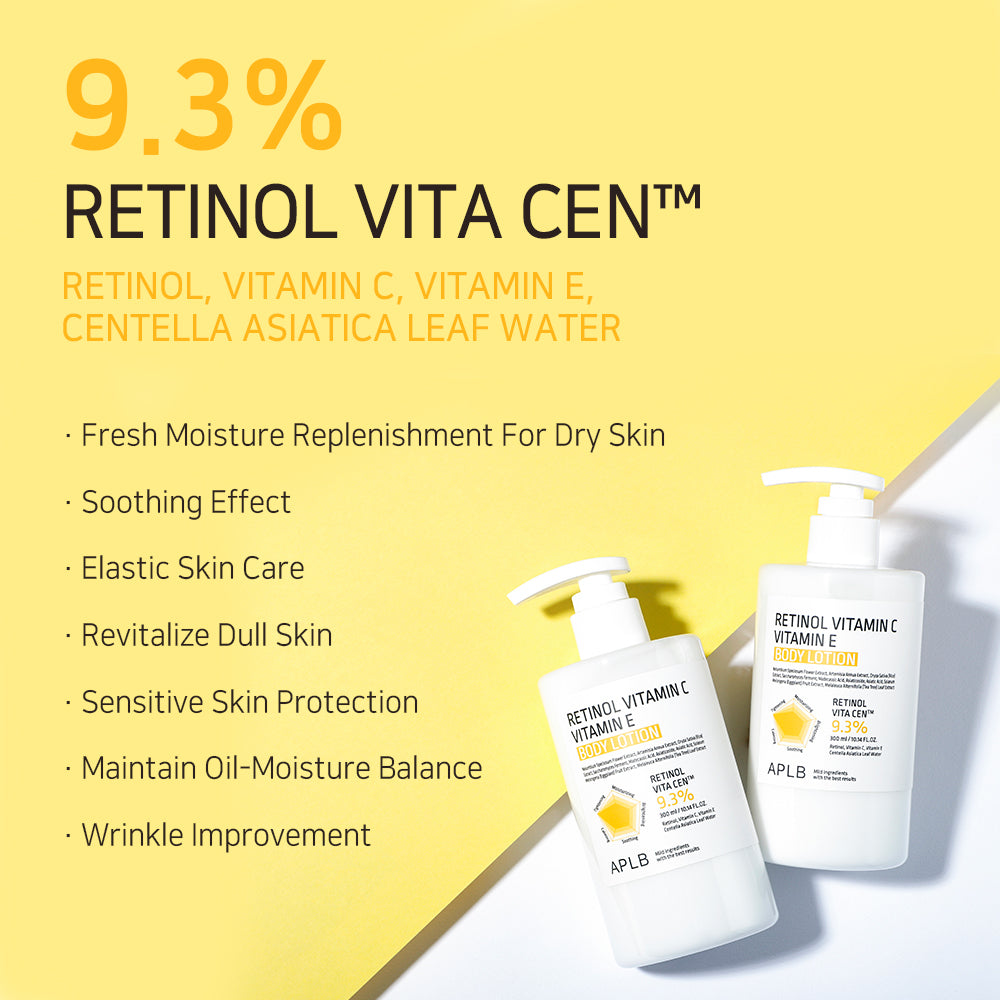 Lotiune de corp APLB Retinol Vitamin C Vitamin E Body Lotion