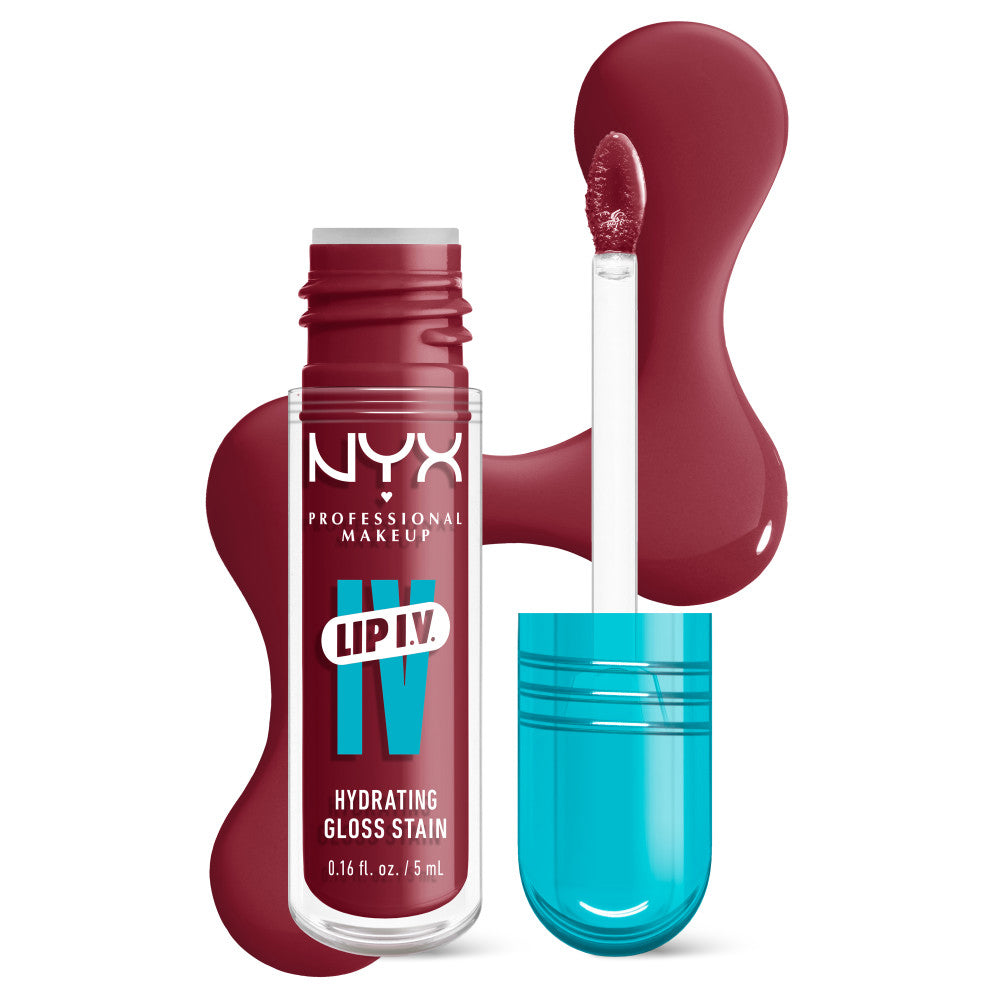 Lip gloss hidratant NYX Professional Makeup Lip IV Hydrating Gloss Stain Bubblegum Burst