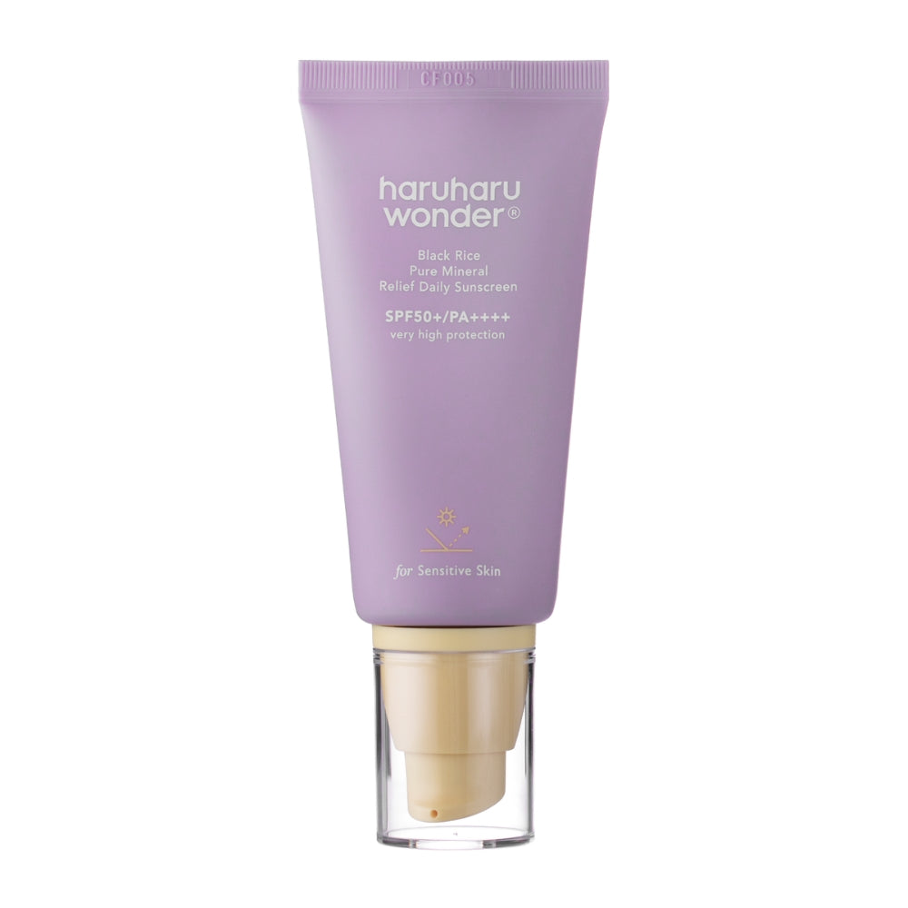 Cremă cu protecție solară minerală pentru utilizare zilnică Haruharu Wonder Black Rice Pure Mineral Relief Daily Sunscreen