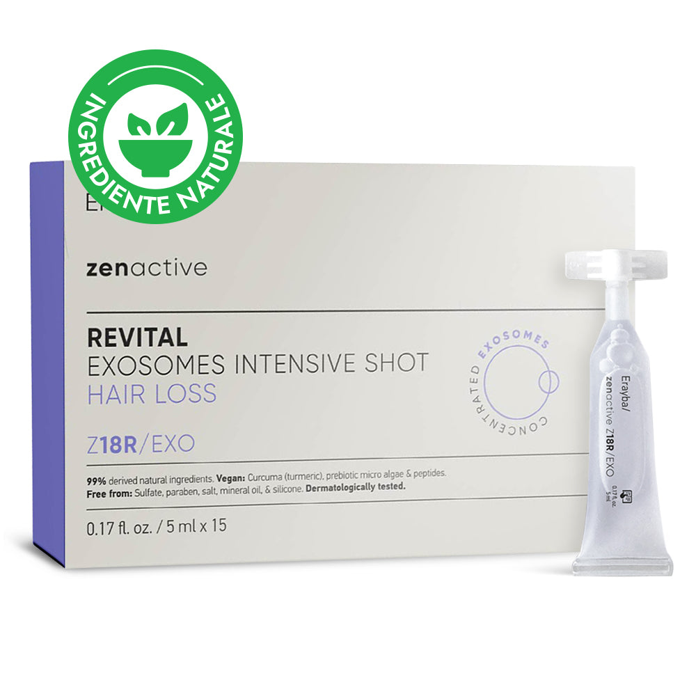 Fiole tratament împotriva căderii părului cu exozomi revitalizanți Erayba Z18R/EXO Revital exosomes intensive shot 15 fiole x 5 ml