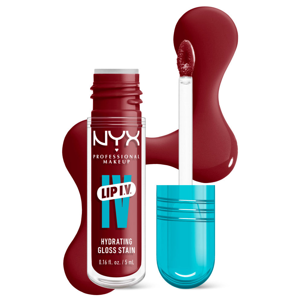 Lip gloss hidratant NYX Professional Makeup Lip IV Hydrating Gloss Stain Cranberry Splash
