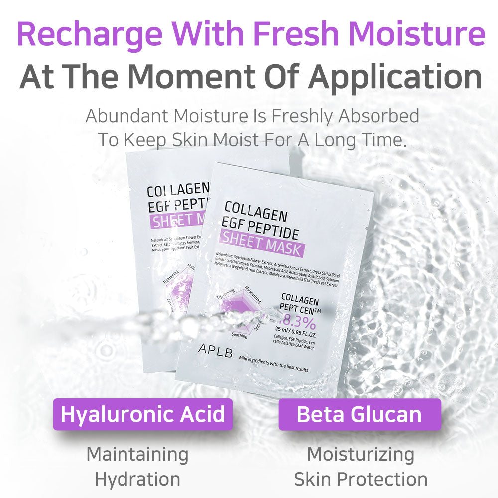 Masca hidratanta APLB Collagen EGF Peptide Sheet Mask