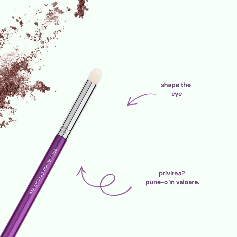 Pensula Profesionala Machiaj Boys`n Berries 302 Round Contour Eye