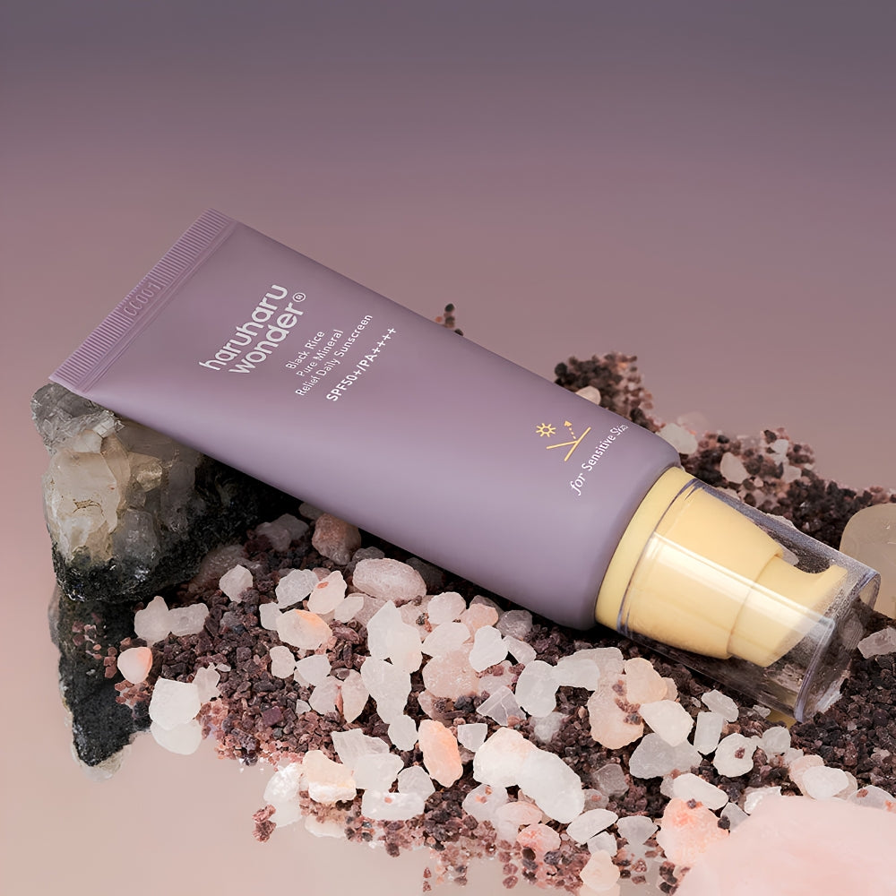 Cremă cu protecție solară minerală pentru utilizare zilnică Haruharu Wonder Black Rice Pure Mineral Relief Daily Sunscreen
