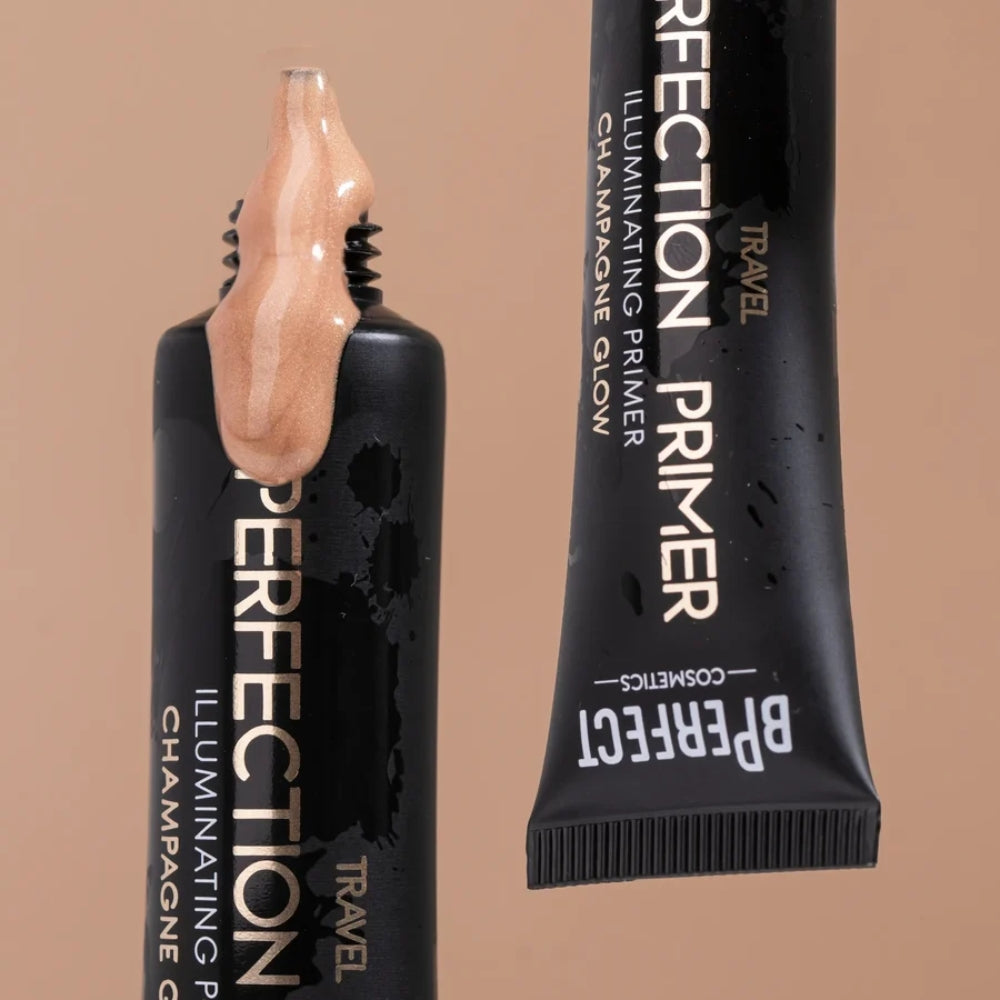 Bază de machiaj iluminatoare BPerfect Perfection Illuminating Primer Travel Champagne Glow