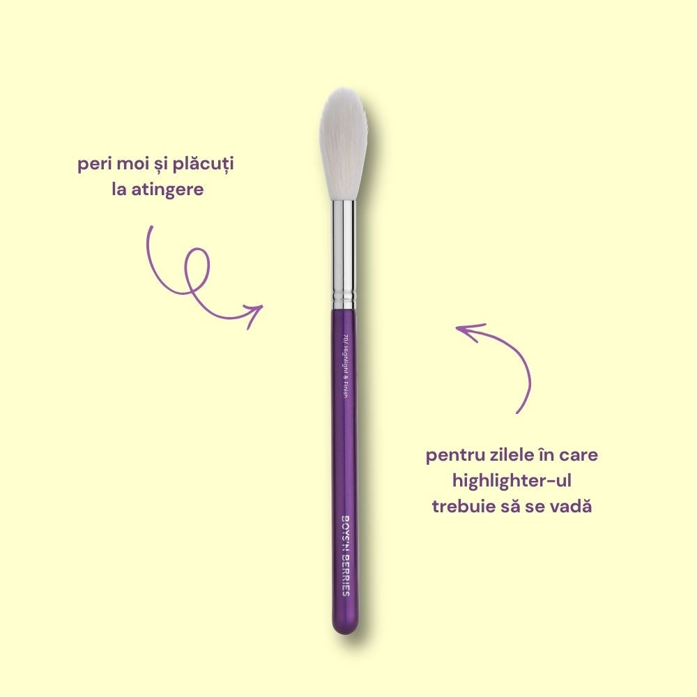 Pensula Profesionala Machiaj Boys`n Berries 70 Highlight & Finish