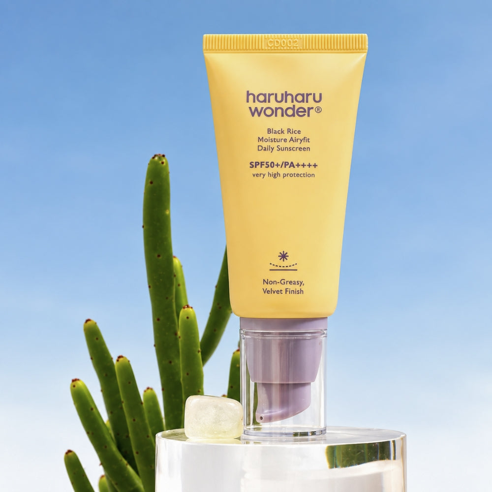 Cremă cu protecție solară hidratantă pentru utilizare zilnică Haruharu Wonder Black Rice Moisture Airyfit Daily Sunscreen