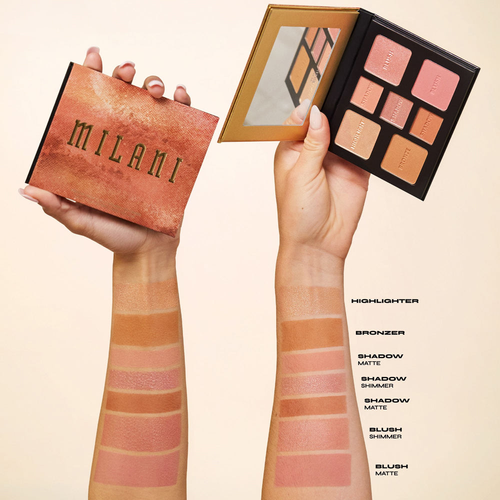 Paletă machiaj Milani All-Inclusive Eye - Cheek & Face Palette Light to Medium