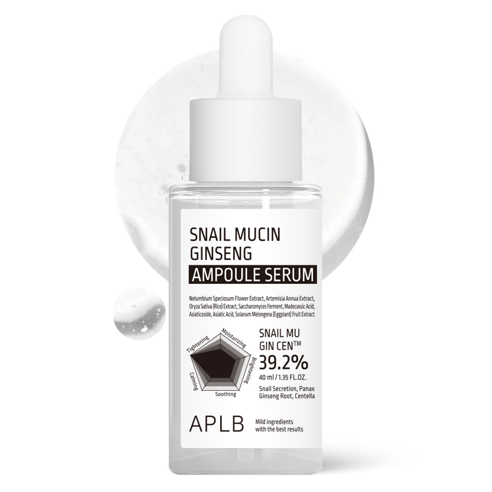 Ser revitalizant ten matur si tern APLB Snail Mucin Ginseng Ampoule Serum