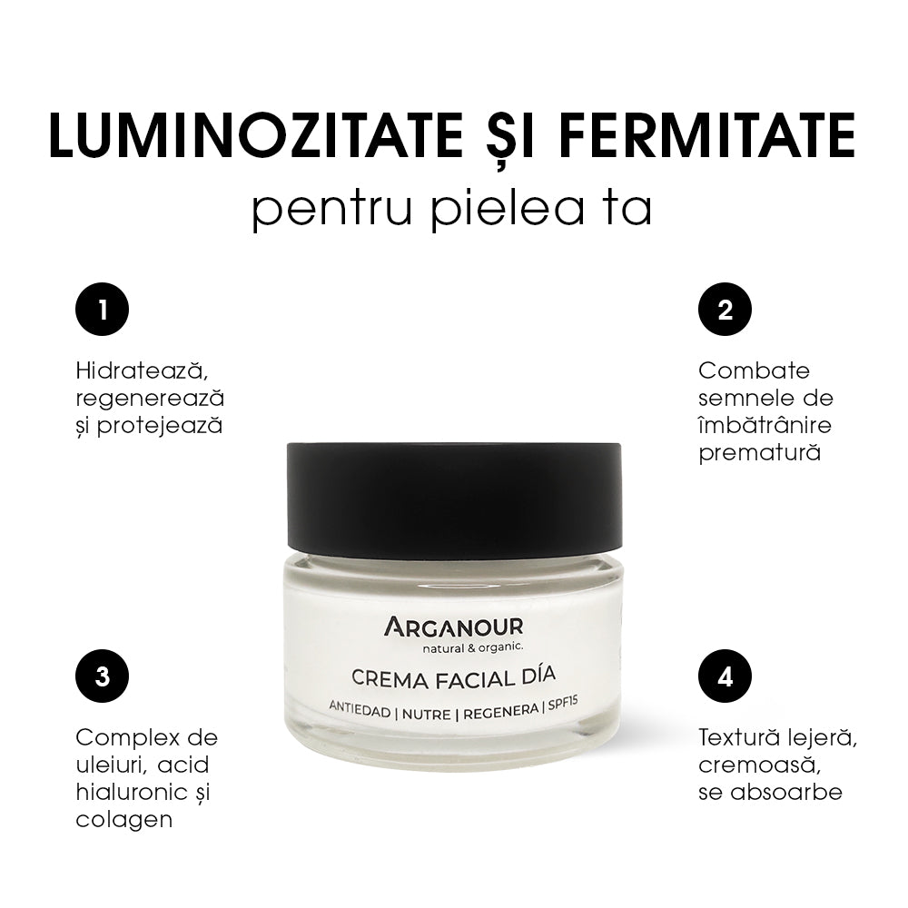 Crema de zi BIO Anti-Age SPF 15 Arganour Daily Face Cream