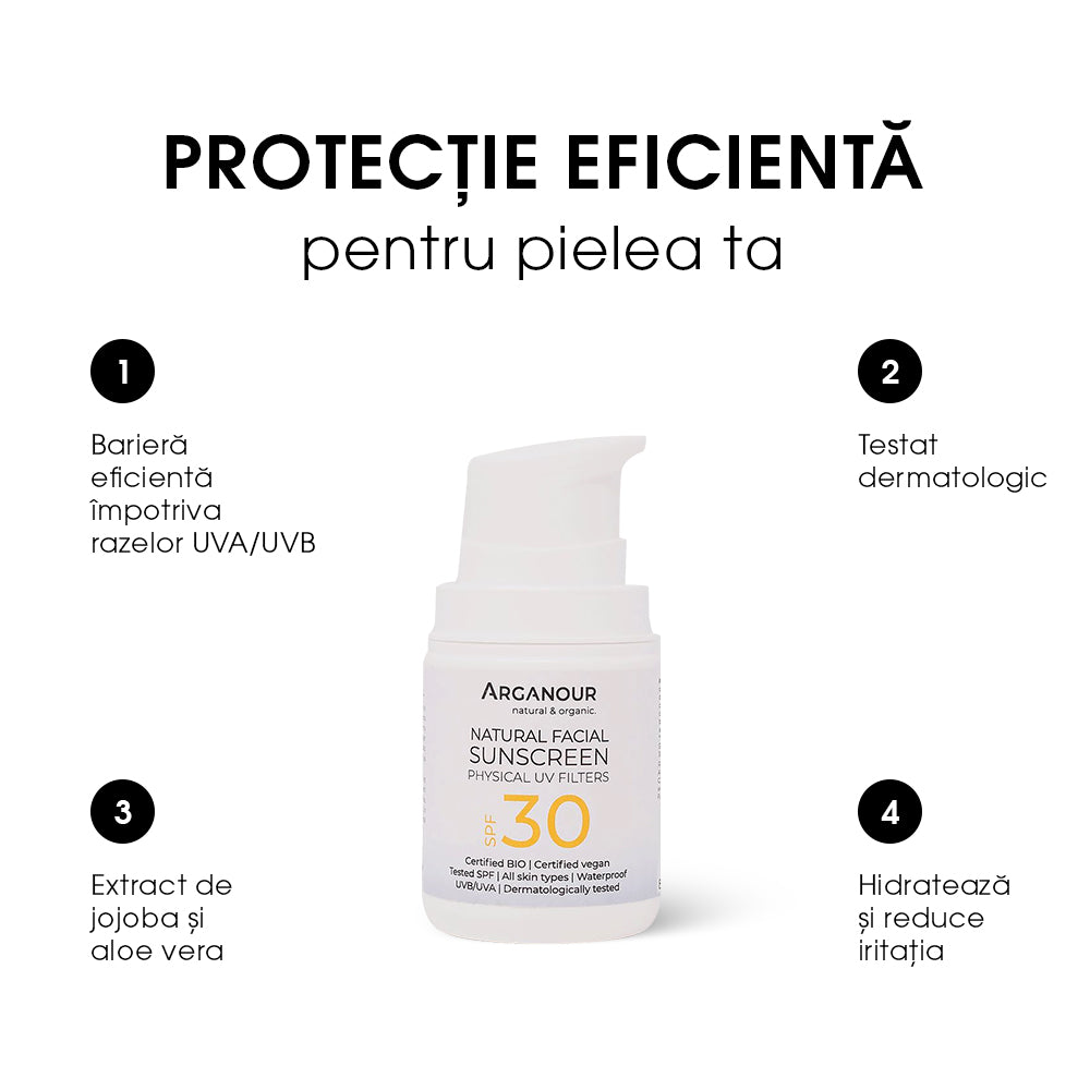 Crema BIO cu Protectie Solara Arganour Sunscreen SPF 30