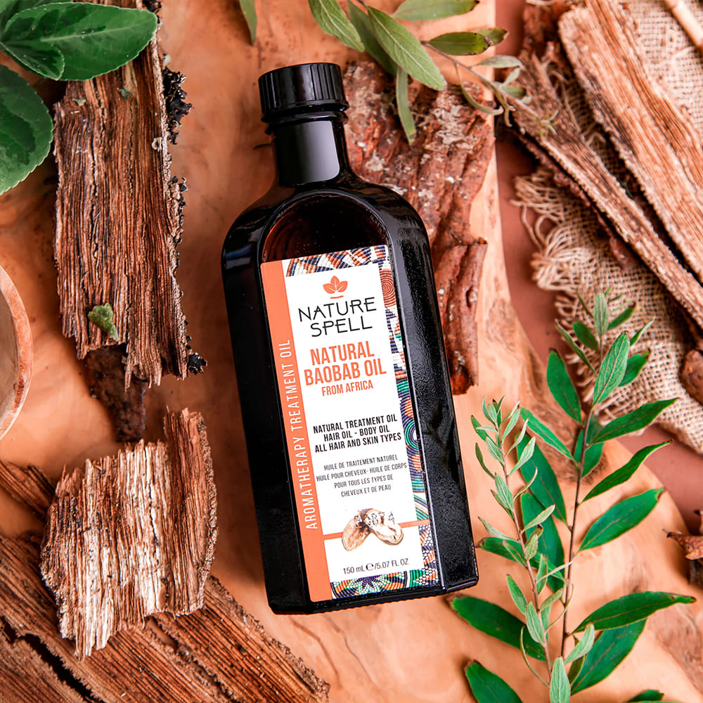 Ulei cu Baobab pentru hidratarea părului uscat Nature Spell Baobab Oil For Hair and Skin