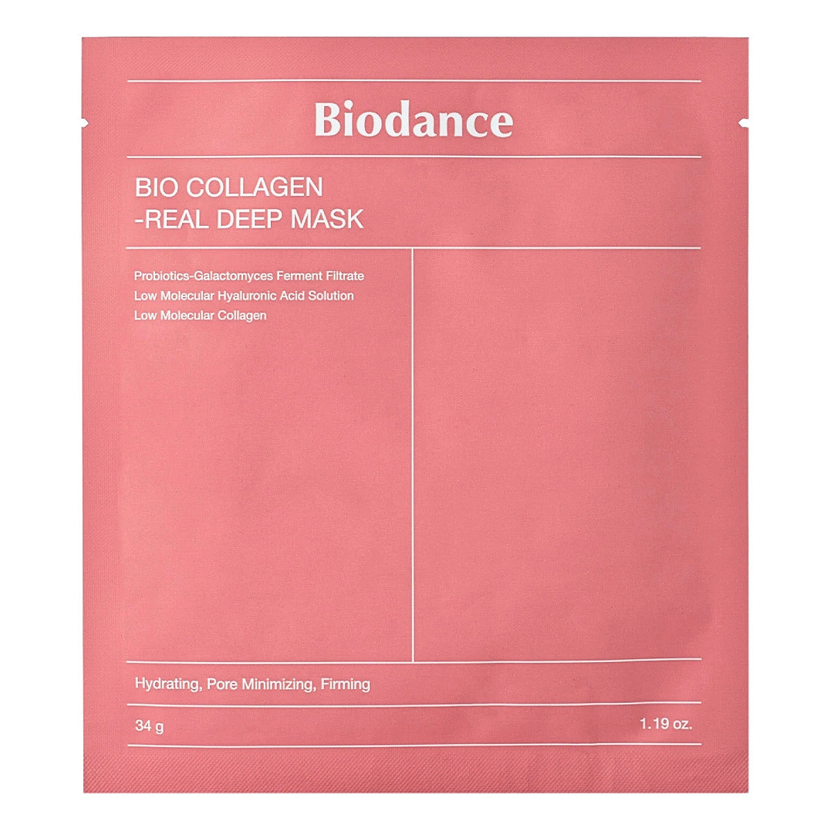 Mască cu Colagen pentru Hidratare Profundă Biodance Bio Collagen Real Deep Mask