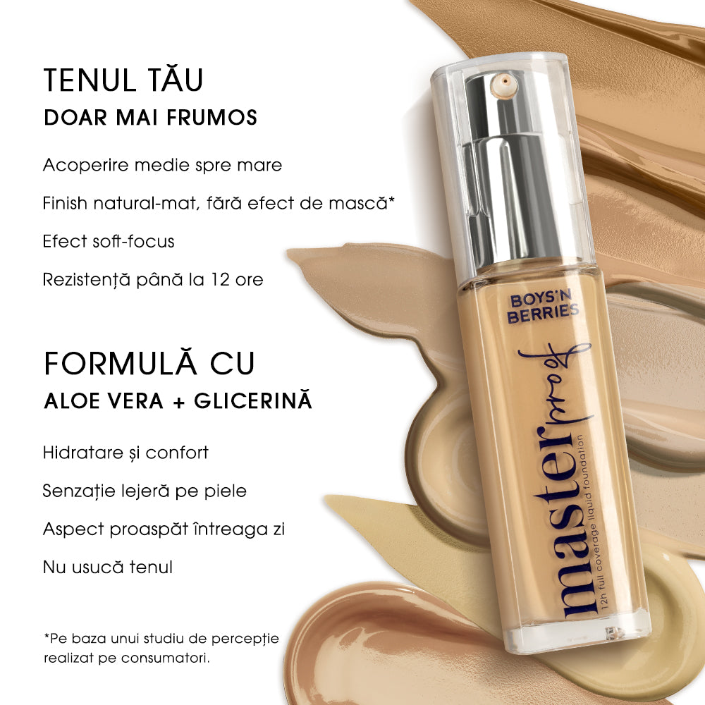 Fond de Ten Boys`n Berries MASTERPROOF 12h Liquid Foundation