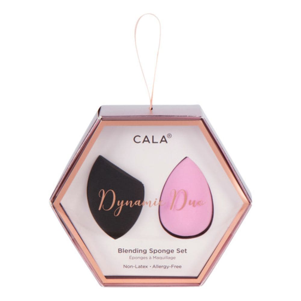 Buretei pentru Machiaj Cala Dynamic Duo Blending Sponge Set Black / Pink