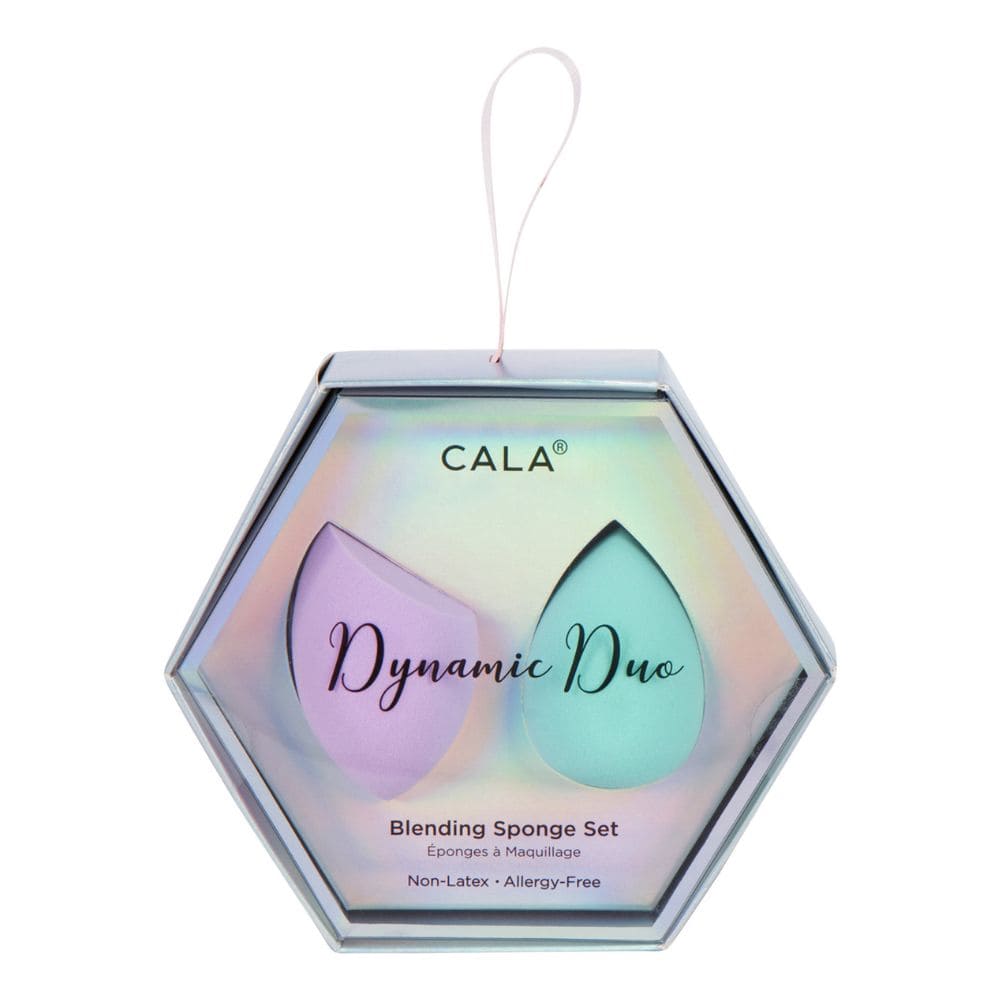Buretei pentru Machiaj Cala Dynamic Duo Blending Sponge Set Lavender / Aqua