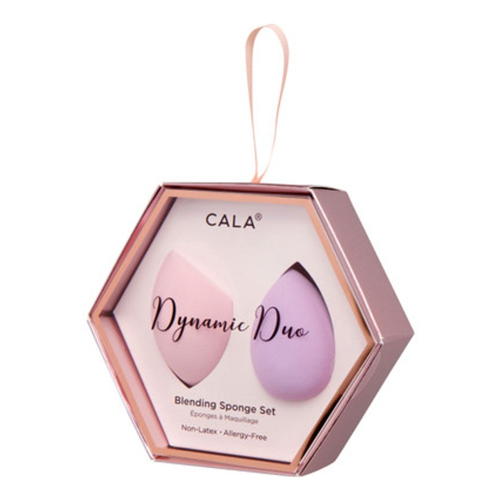 Buretei pentru Machiaj Cala Dynamic Duo Blending Sponge Set Pink / Lavender