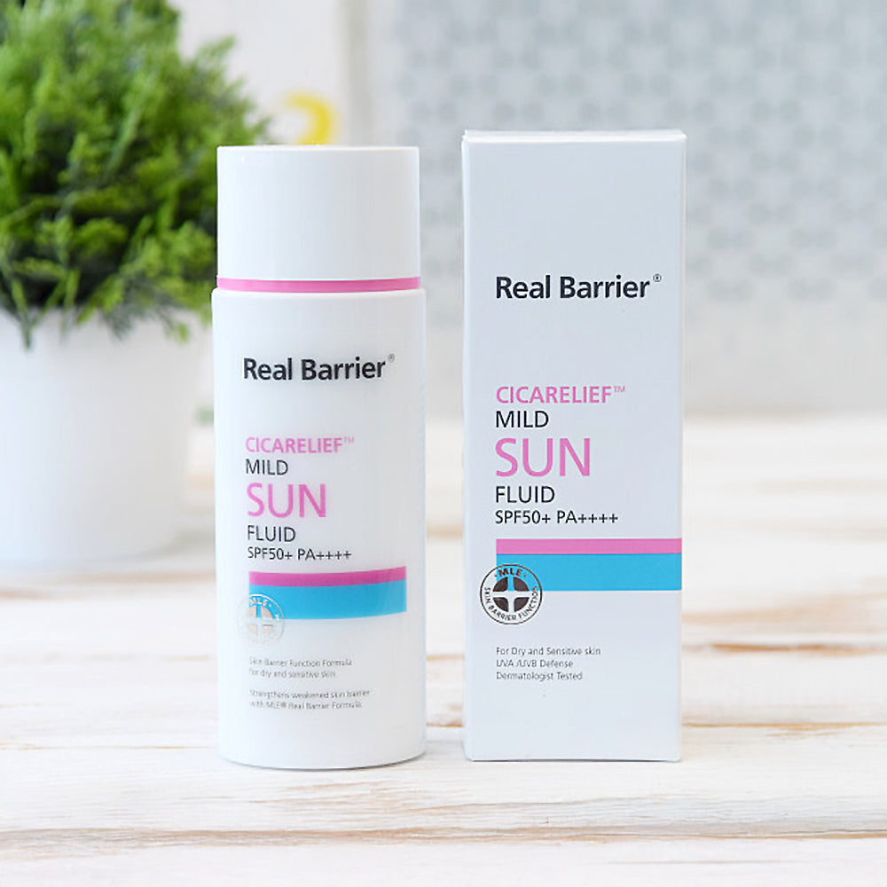 Crema cu Protectie Solara Real Barrier Cicarelief  MILD SUN FLUID SPF50 PA++++