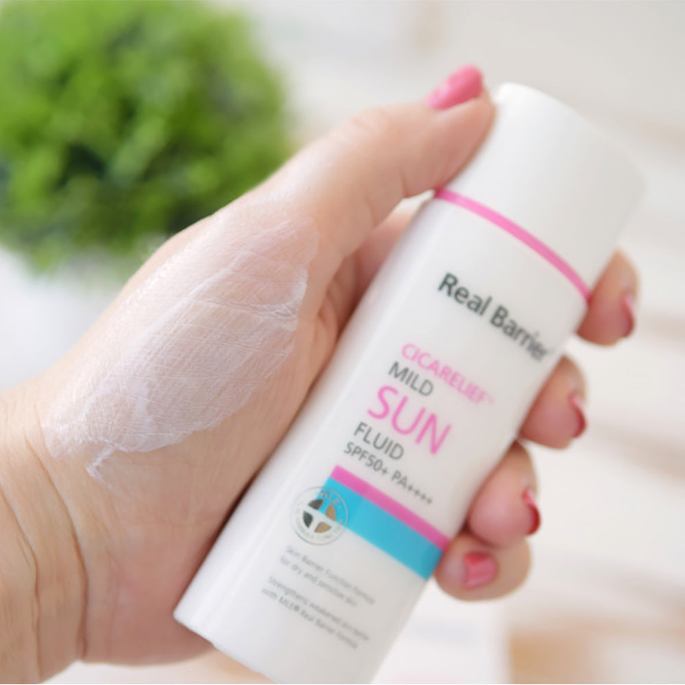Crema cu Protectie Solara Real Barrier Cicarelief  MILD SUN FLUID SPF50 PA++++