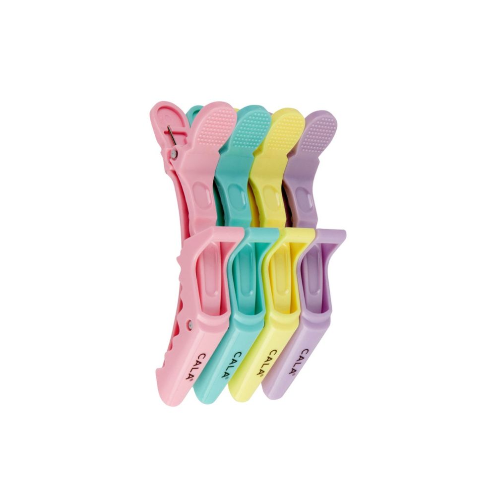 Clame Profesionale pentru Sectionarea Parului CALA Croc Hair Clip - Pastel Tone