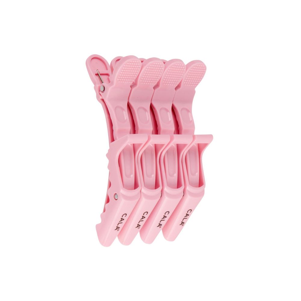 Clame Profesionale pentru Sectionarea Parului CALA Croc Hair Clip - Soft Pink