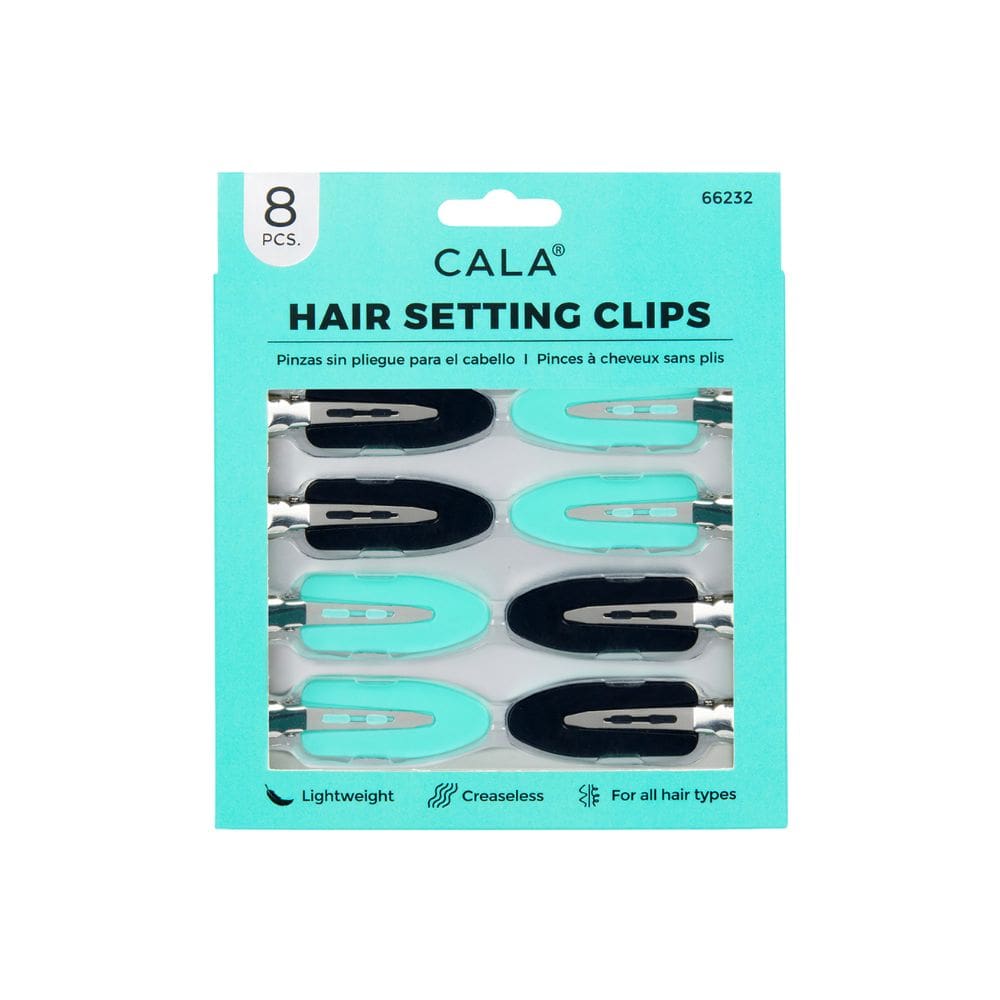Clipsuri pentru Par CALA Hair Setting Clips - Black / Mint