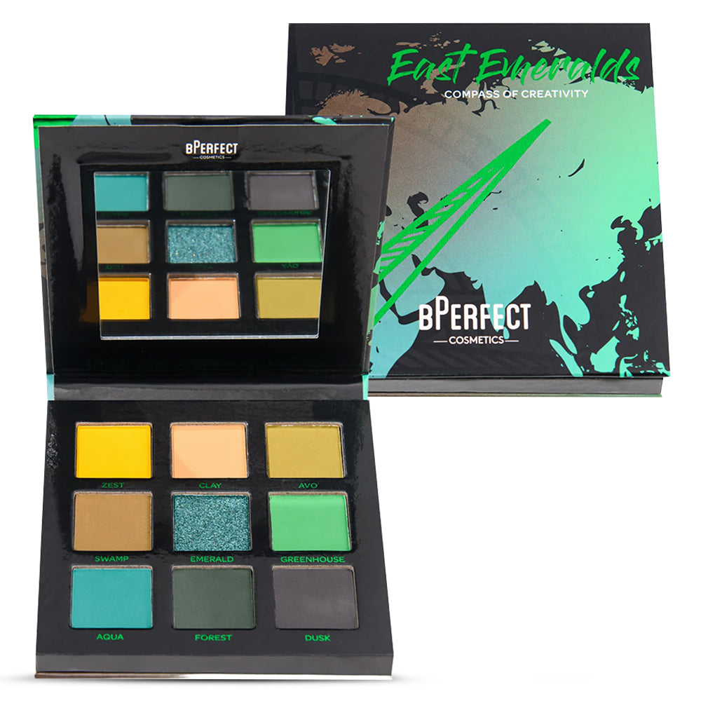 Paleta de Farduri BPerfect Compass of Creativity East Emeralds