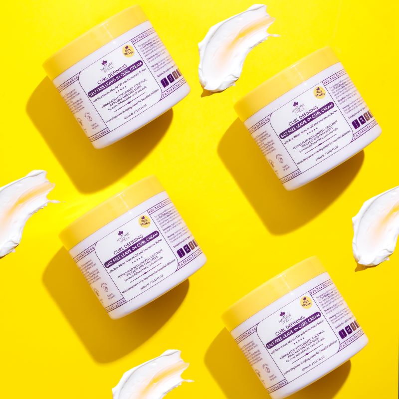 Cremă pentru Definirea Buclelor pentru păr ondulat Nature Spell Curl Defining Leave-In Hair Cream
