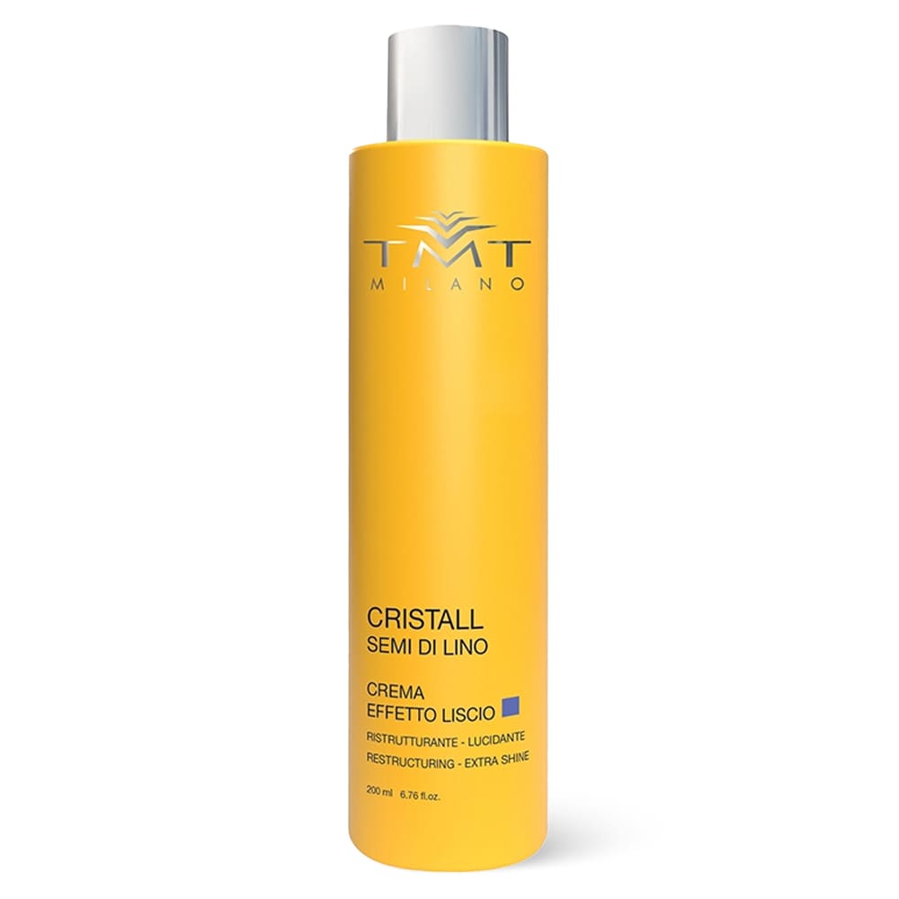 Cremă profesională cu efect anti-static pentru netezirea părului rebel TMT Milano Cristall Smooth Effect Cream