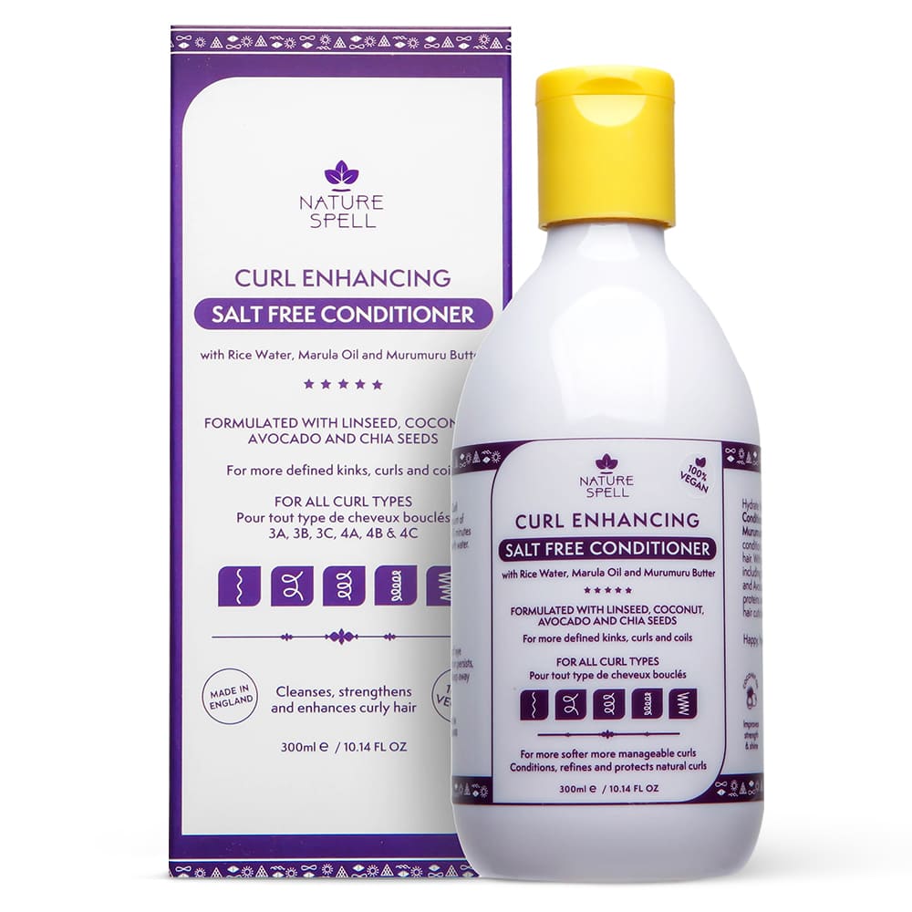 Balsam cu efect de hidratare a buclelor pentru Păr Creț & Ondulat Nature Spell Curl Enhancing Salt Free Conditioner