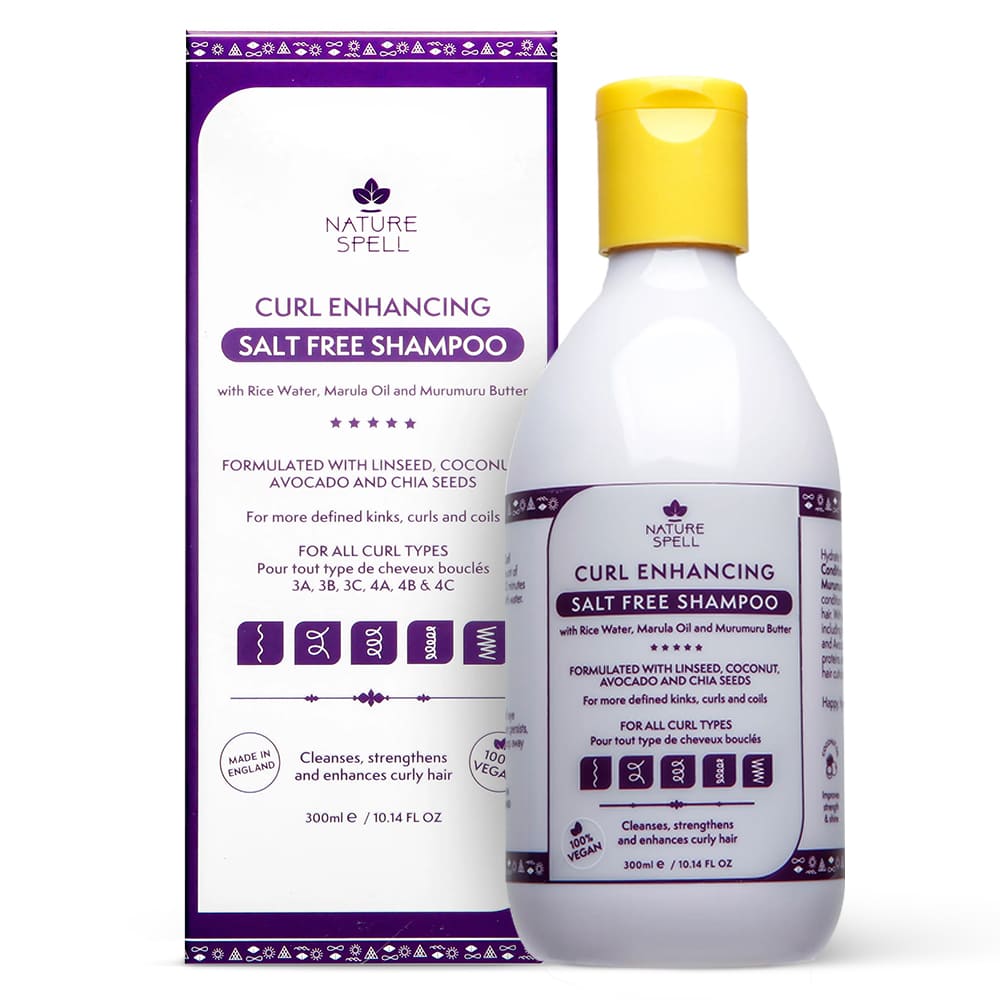 Șampon cu efect de hidratare a buclelor pentru Păr Creț & Ondulat Nature Spell Curl Enhancing Salt Free Shampoo