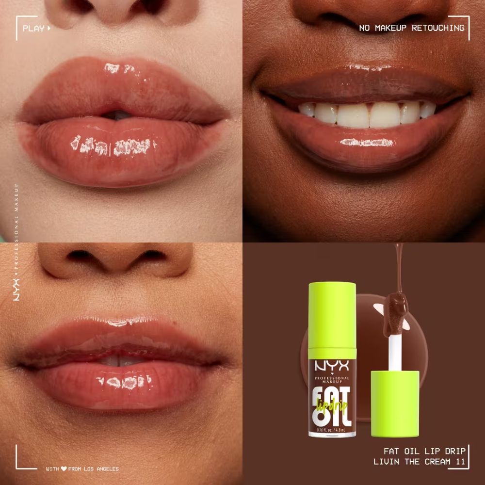 Ulei pentru buze NYX Professional Makeup Fat Oil Lip Drip Livin the cream