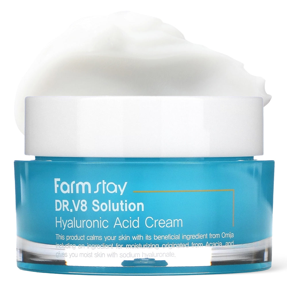 Crema de Fata Cu Acid Hialuronic Farmstay DR-V8 Solution Hyaluronic Acid Cream