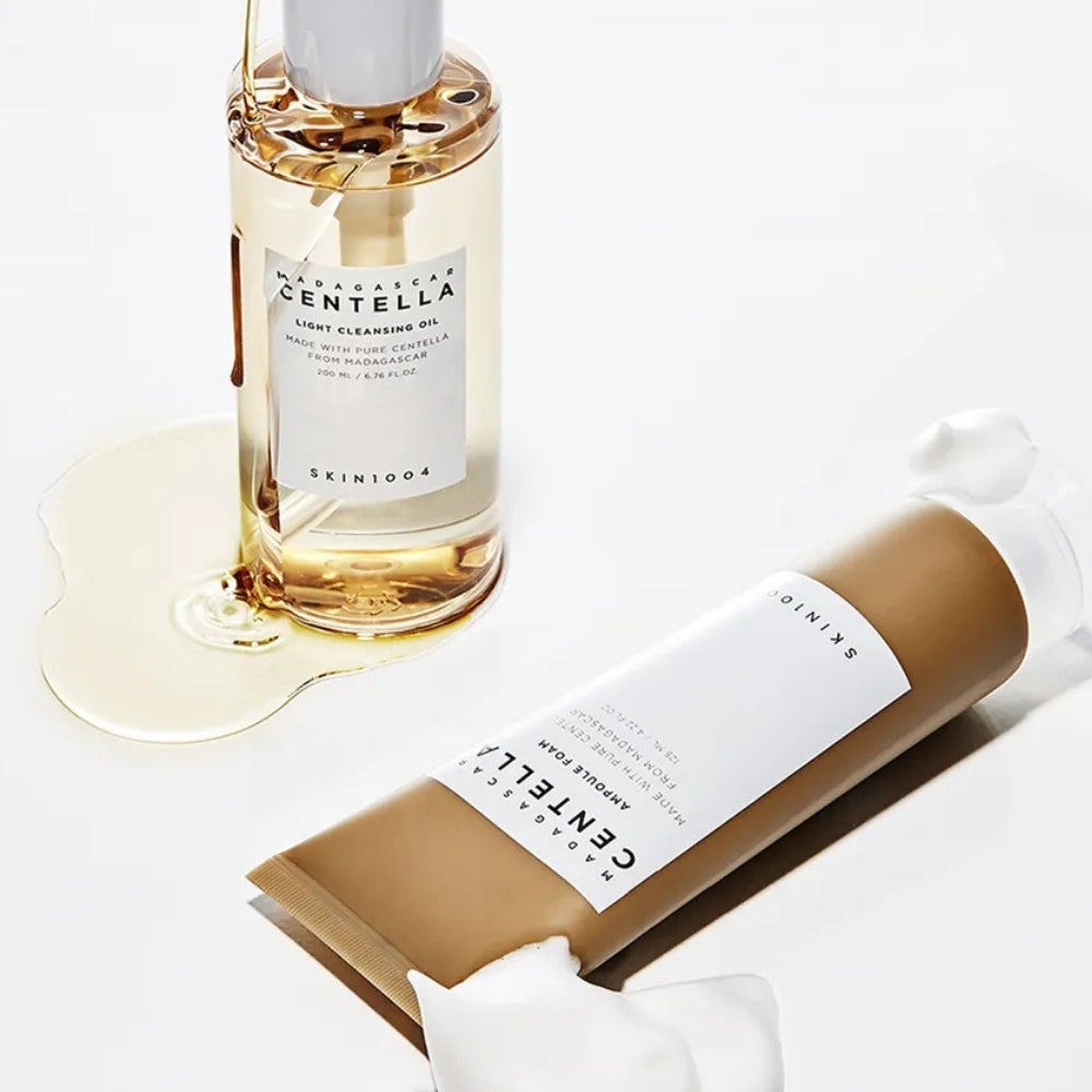 Set pentru dublă curățare a tenului SKIN1004 Madagascar Centella Double Cleansing Duo