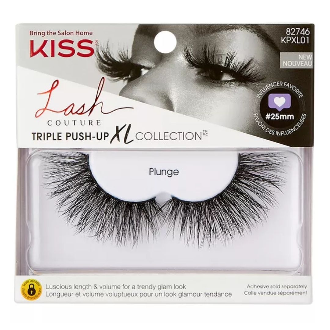 Gene false tip bandă KissUSA Lash Couture Triple Push Up XL Collection Plunge