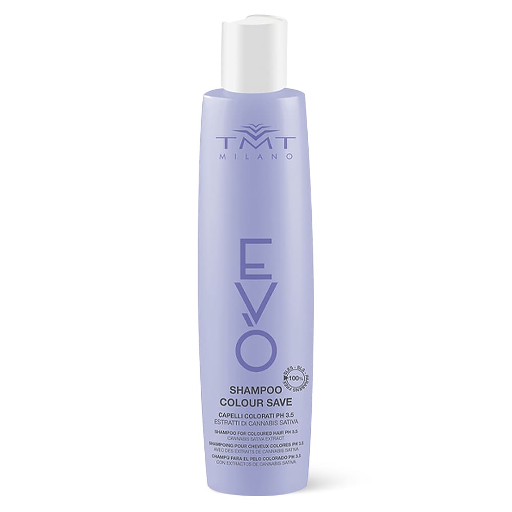 Șampon profesional cu pH scăzut pentru părul vopsit TMT Milano EVO Colour Save Shampoo 300 ml