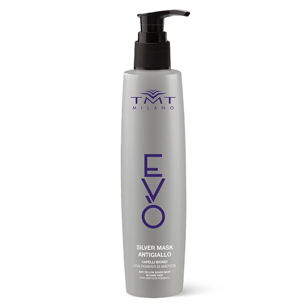 Mască profesională pentru neutralizarea reflexiilor galbene din păr TMT Milano EVO Silver Mask 300 ml