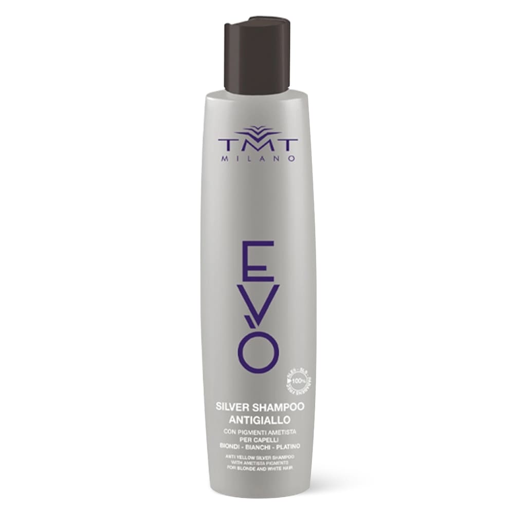 Șampon profesional pentru neutralizarea reflexiilor galbene din păr TMT Milano EVO Silver Shampoo 300 ml
