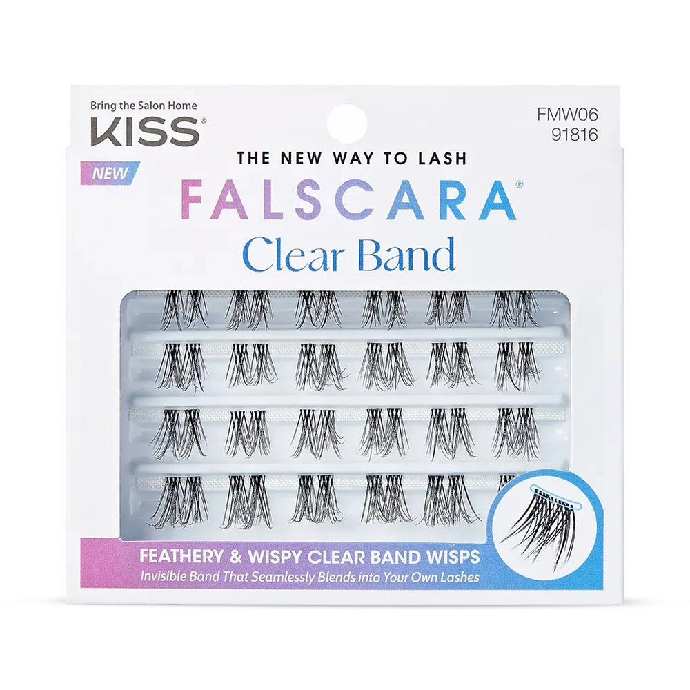 Gene False Individuale Diverse Lungimi KissUSA Falscara Lashes Clear Band Multipack