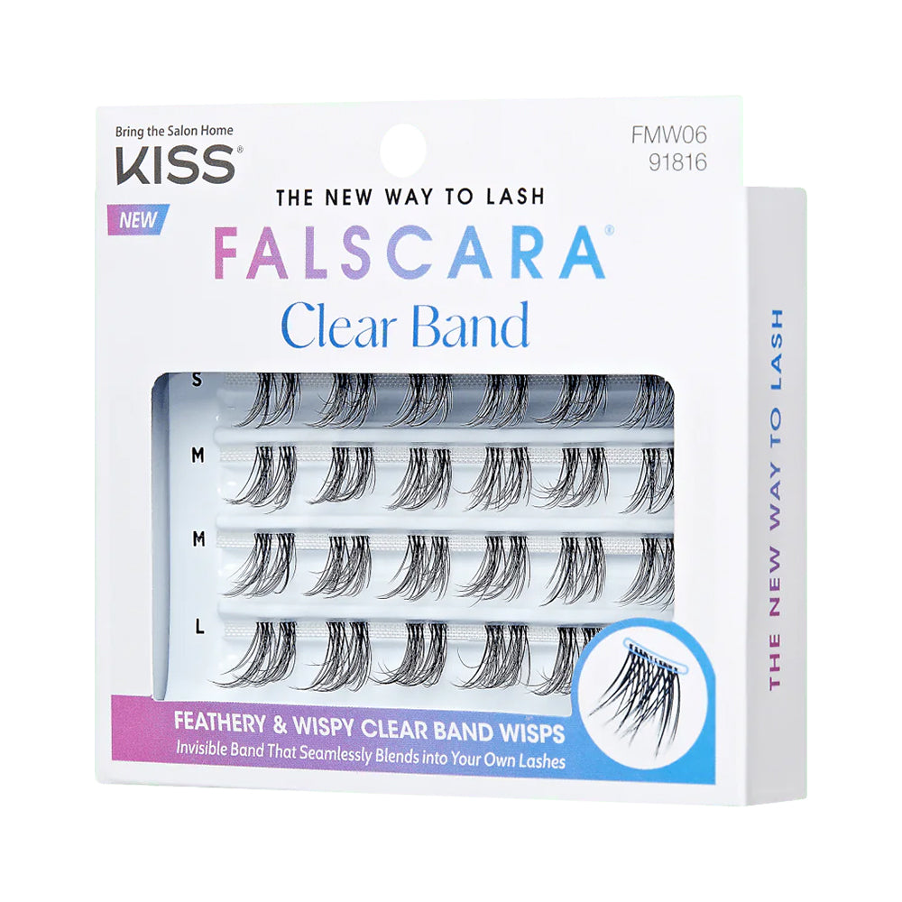 Gene False Individuale Diverse Lungimi KissUSA Falscara Lashes Clear Band Multipack