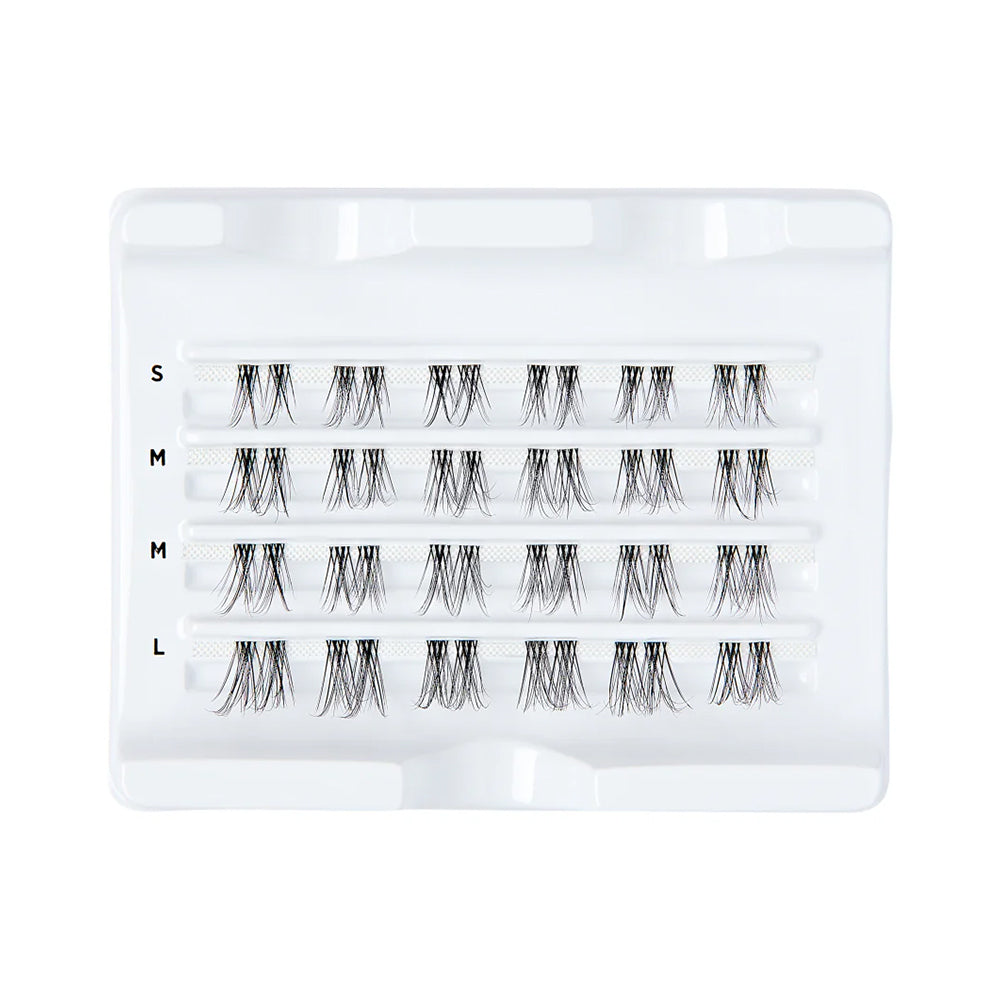 Gene False Individuale Diverse Lungimi KissUSA Falscara Lashes Clear Band Multipack