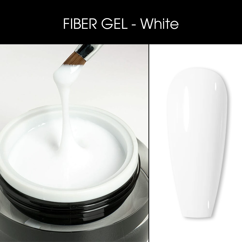 Gel UV pentru Constructie BO.NAIL Fiber Gel White 45 g