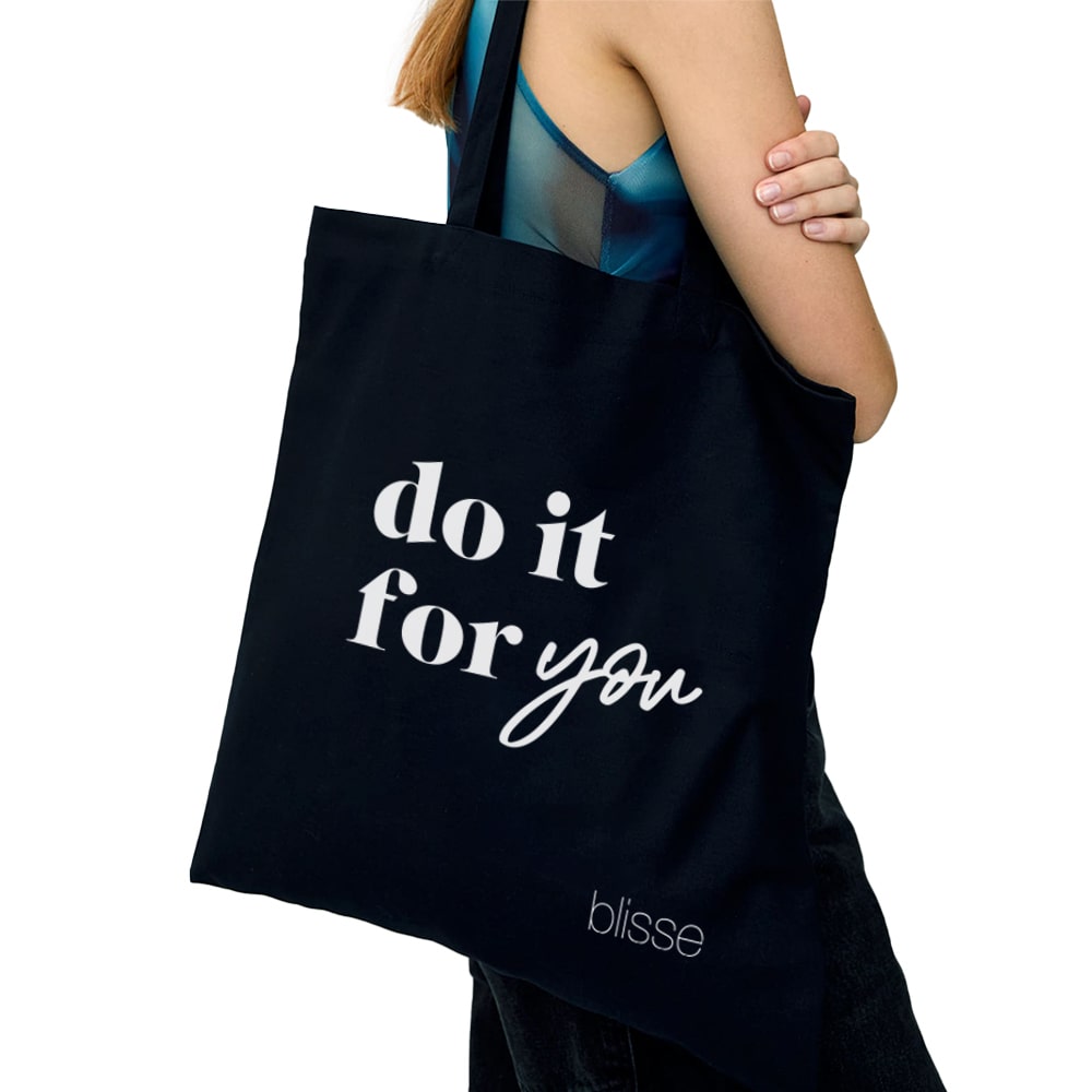 Geanta din Panza cu Imprimeu Blisse Tote Bag