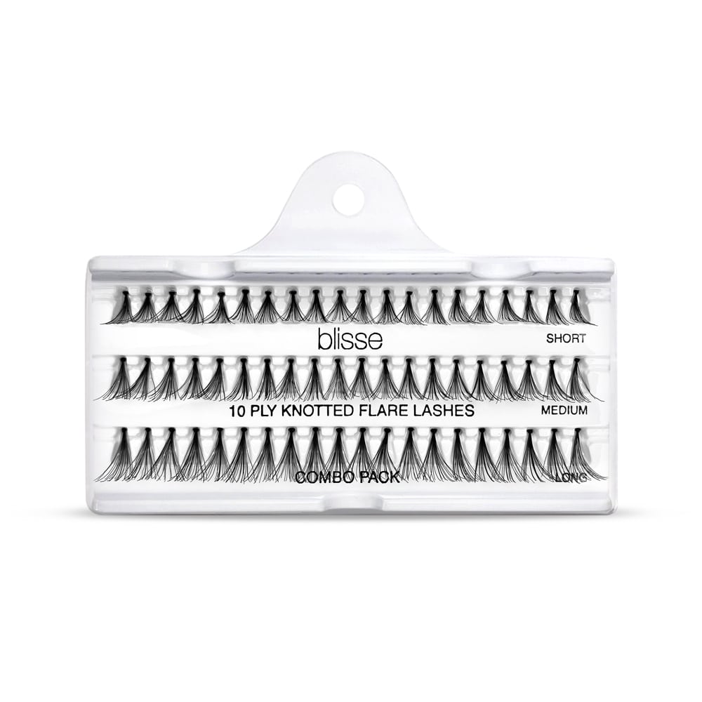 Gene False Individuale cu Nod Diverse Lungimi Blisse 10 PLY Knotted Flare Lashes