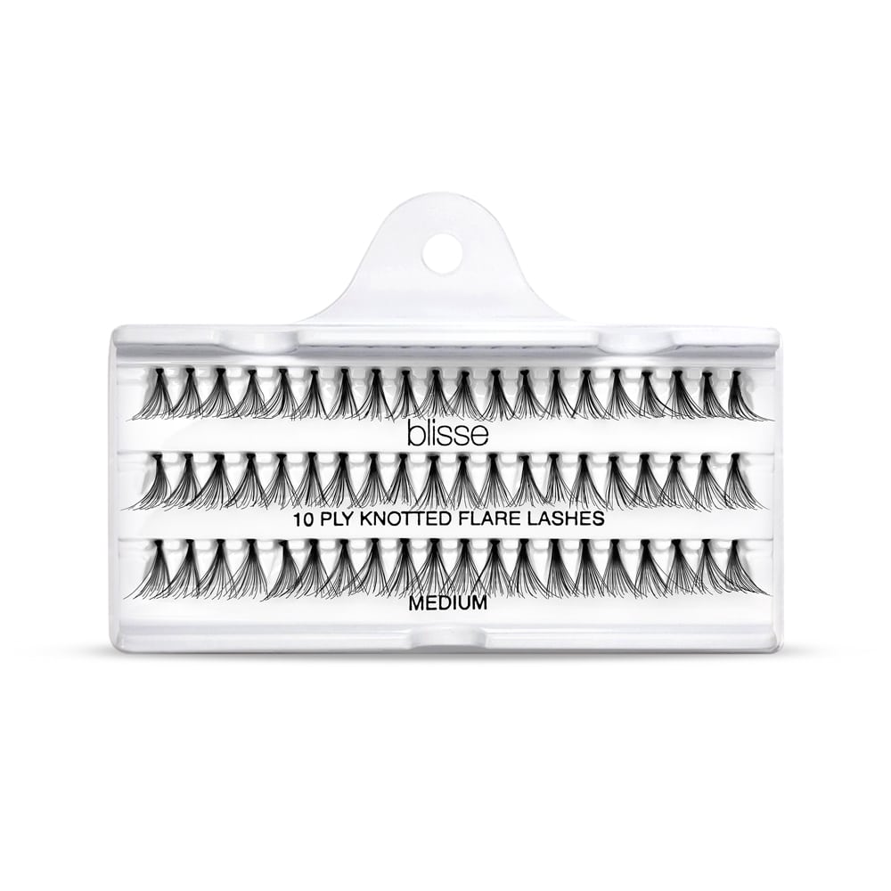 Gene False Individuale cu Nod Lungime Medie Blisse 10 PLY Knotted Flare Lashes