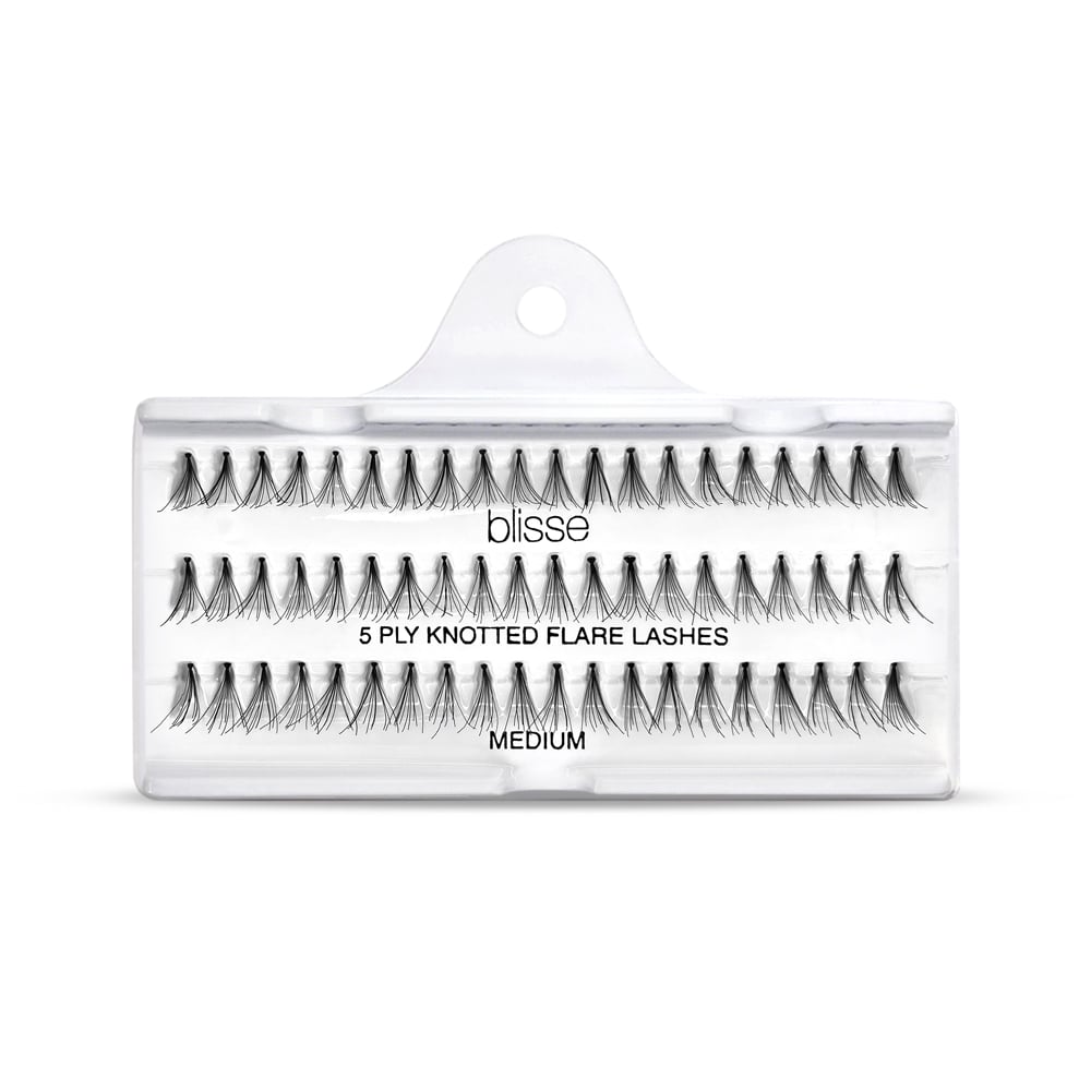 Gene False Individuale cu Nod Lungime Medie Blisse 5 PLY Knotted Flare Lashes