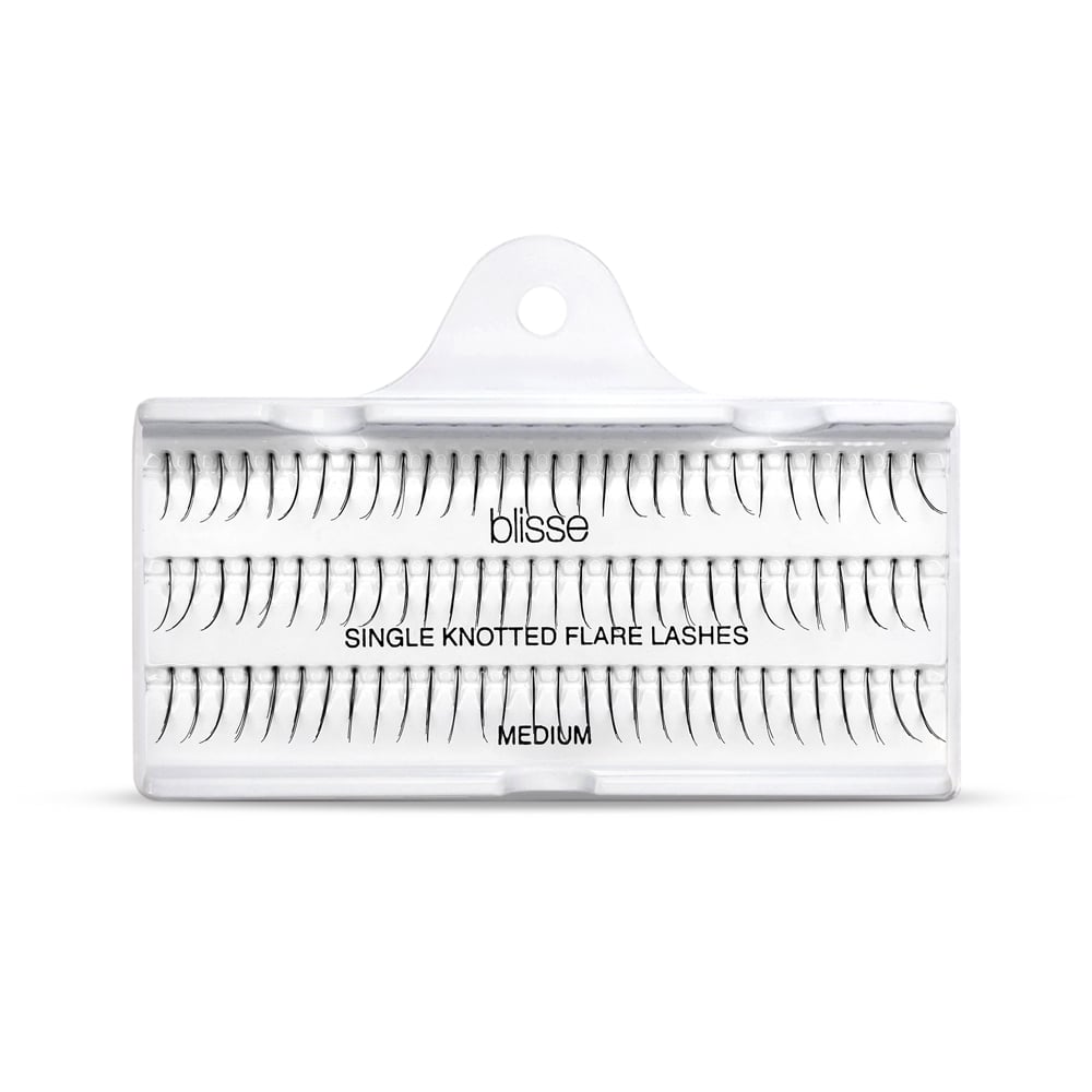 Gene False Individuale cu Nod Lungime Medie Blisse Single Knotted Flare Lashes