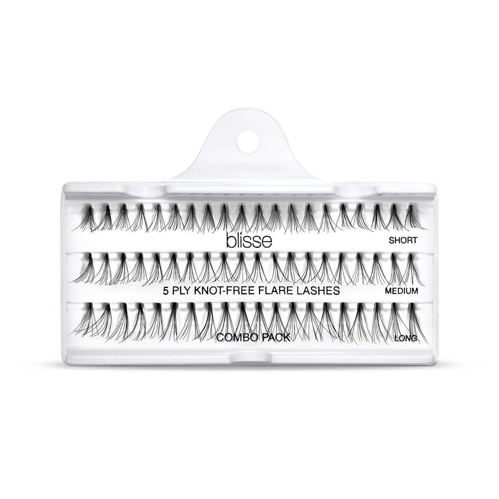 Gene False Individuale fara Nod Diverse Lungimi Blisse 5 PLY Knott-free Flare Lashes