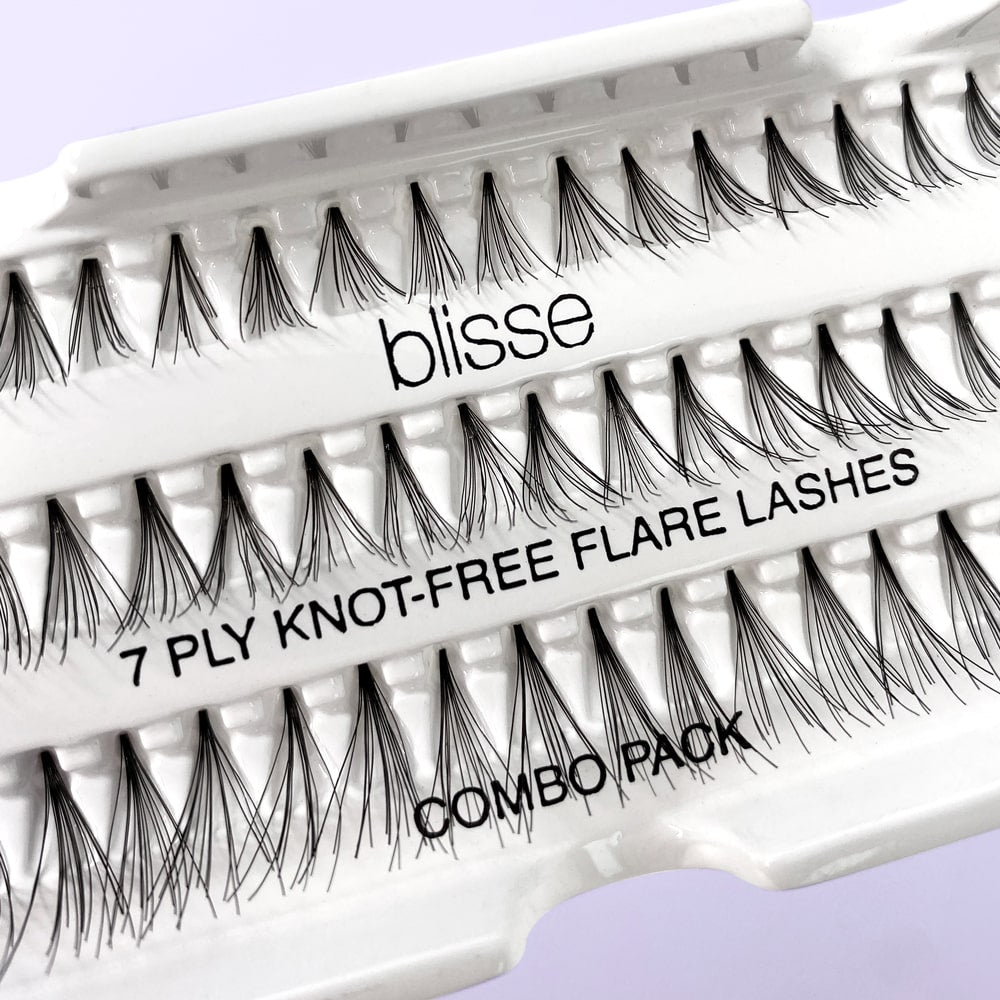 Gene False Individuale fara Nod Diverse Lungimi Blisse 7 PLY Knott-free Flare Lashes