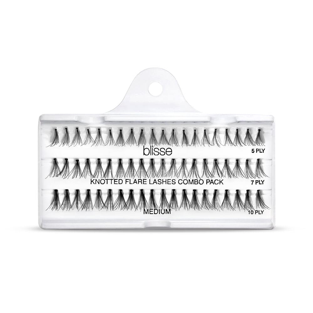 Gene False Individuale Mix 5/7/10 PLY cu Nod Lungime Medie Blisse Knotted Flare Lashes
